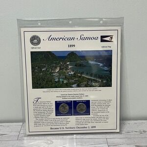 2009 American Samoa Postal Commemorative Society Statehood Quarter/stamps